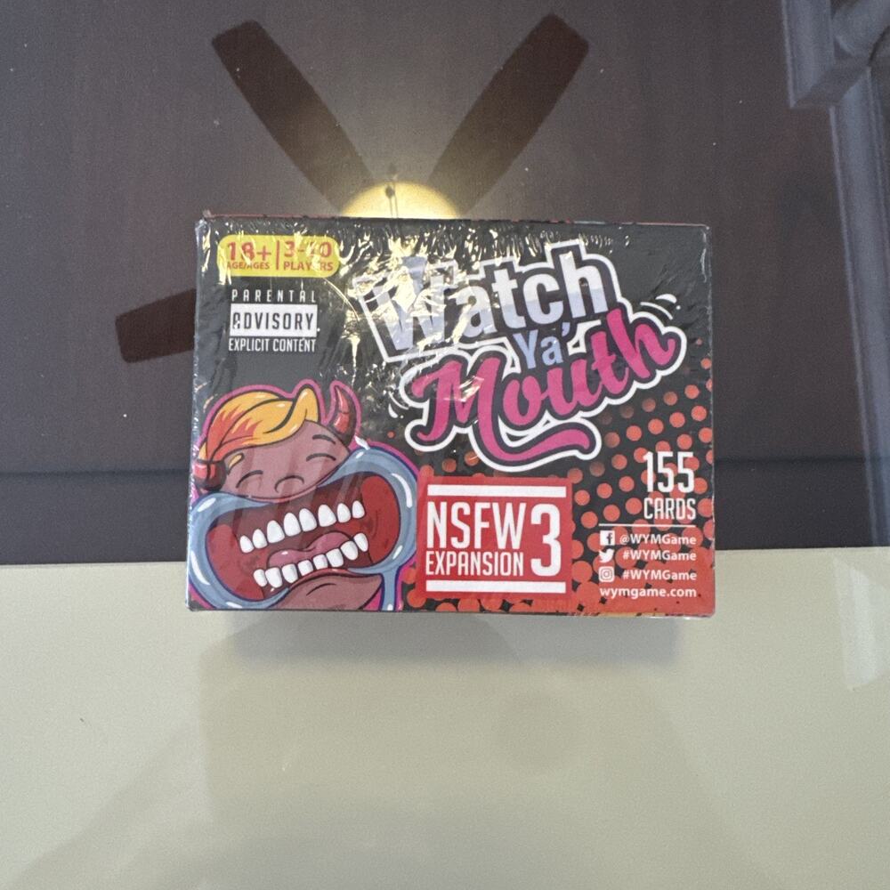 Watch Ya' Mouth NSFW Expansion Pack 3 Adult Party Game 155 Cards